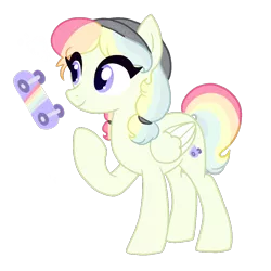 Size: 1000x1000 | Tagged: safe, artist:bubaiuv, deleted from derpibooru, derpibooru import, oc, oc:dandy doo, pegasus, pony, female, magical lesbian spawn, mare, offspring, parent:derpy hooves, parent:rainbow dash, parents:derpydash, simple background, solo, transparent background