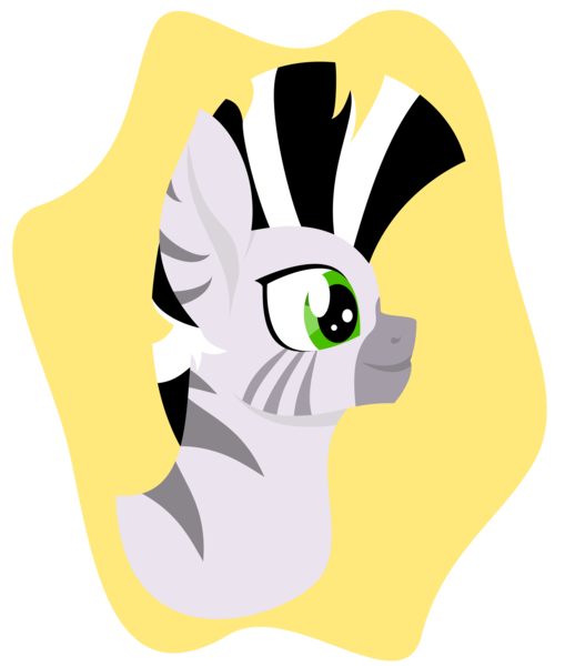 Size: 3000x3534 | Tagged: safe, artist:alltimemine, derpibooru import, oc, oc:xenith, unofficial characters only, zebra, fallout equestria, fanfic, abstract background, bust, fanfic art, female, image, inkscape, lineless, mare, png, portrait, profile, simple background, smiling, solo, transparent background, vector