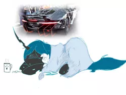 Size: 2048x1536 | Tagged: blanket, candy, car, cozy, derpibooru import, dream, food, lamborghini centenario, plushie, queen chrysalis, safe