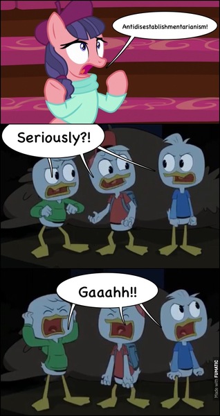 Size: 604x1140 | Tagged: antidisestablishmentarianism, comic, derpibooru import, dewey, duck tales, ducktales, duck tales 2017, edit, edited screencap, frustrated, frustration, horse play, huey, huey dewey and louie, louie, raspberry beret, safe, screencap, screencap comic