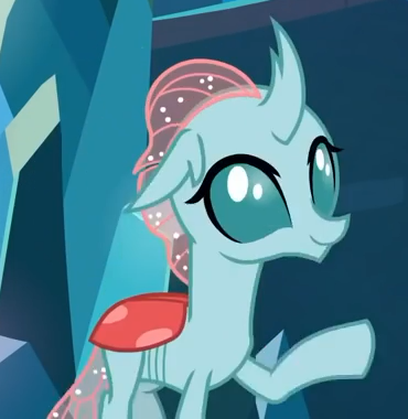 Size: 370x380 | Tagged: changedling, changeling, cropped, derpibooru import, female, ocellus, safe, school raze, screencap, smiling, solo