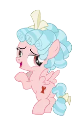 Size: 1081x1609 | Tagged: artist:earlpeterg, bow, butt, cozy glow, cozy glutes, derpibooru import, female, filly, foal, hair bow, looking back, open mouth, plot, safe, school raze, simple background, smiling, solo, tail bow, transparent background, vector