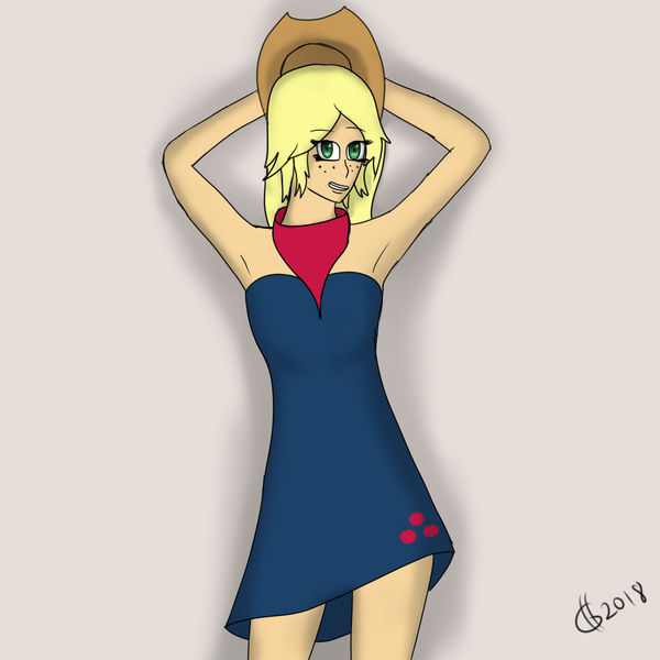 1484233 Alternate Costumes Alternate Hairstyle Applejack Armpits Artistgoldhajik Bare 1455