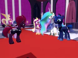 Size: 1024x768 | Tagged: 3d, alicorn, artist:sonic5421, derpibooru import, gmod, princess cadance, princess celestia, princess luna, safe, tempest shadow, twilight sparkle, twilight sparkle (alicorn)