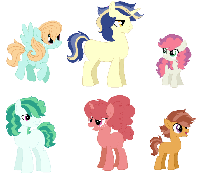 Size: 1046x930 | Tagged: safe, artist:kukakimon, derpibooru import, oc, unofficial characters only, earth pony, pegasus, pony, unicorn, adoptable, base used, blank flank, crack ship offspring, female, freckles, magical gay spawn, magical lesbian spawn, male, mare, offspring, parent:apple bloom, parent:babs seed, parent:cheese sandwich, parent:donut joe, parent:flash sentry, parent:pinkie pie, parent:scootaloo, parent:shining armor, parent:sweetie belle, parent:vinyl scratch, parent:windy whistles, parent:zephyr breeze, parents:pinkiejoe, parents:scootababs, parents:shiningsentry, parents:sweetiebloom, parents:vinylsandwich, parents:zephyrwhistles, simple background, stallion, transparent background