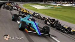 Size: 1440x810 | Tagged: artist:forzaveteranenigma, car, daytona international speedway, derpibooru import, driving, fanfic:equestria motorsports, ferrari, formula 1, forza motorsport 6, indycar, rainbow dash, safe