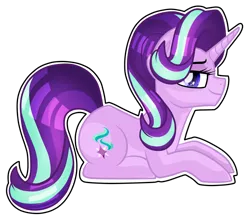 Size: 2881x2531 | Tagged: safe, artist:daringashia, derpibooru import, starlight glimmer, pony, unicorn, simple background, sitting, smiling, solo, transparent background