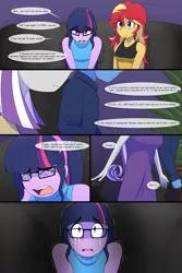 Size: 1280x1920 | Tagged: safe, artist:jase1505, deleted from derpibooru, derpibooru import, night light, sci-twi, sunset shimmer, twilight sparkle, twilight velvet, comic:confessions, series:sunlight horizons, equestria girls, comic, crying, equestria girls-ified, exploitable meme, female, i didn't listen, image macro, lesbian, meme, scitwishimmer, shipping, sunsetsparkle