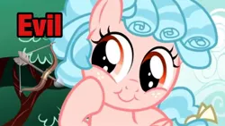 Size: 1280x720 | Tagged: safe, derpibooru import, edit, edited screencap, screencap, cozy glow, pegasus, pony, marks for effort, cozybetes, cute, evil, female, filly, op is right, op was right, pure concentrated unfiltered evil of the utmost potency, pure unfiltered evil, solo