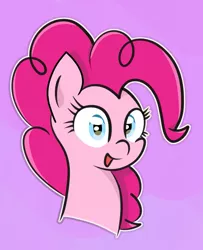 Size: 1109x1366 | Tagged: safe, artist:badponyvectors, derpibooru import, pinkie pie, earth pony, pony, :p, abstract background, bust, female, looking at you, mare, open mouth, silly, smiling, solo, tongue out