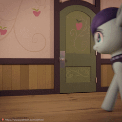 Size: 512x512 | Tagged: safe, artist:therealdjthed, derpibooru import, coloratura, earth pony, pony, 3d, 3d model, animated, beautiful, blender, cute, cycles, cycles render, female, mare, model:djthed, patreon, patreon logo, rara, rarabetes, solo, walking