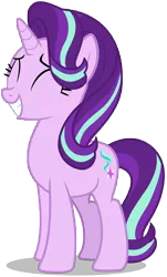 Size: 7832x13000 | Tagged: safe, artist:famousmari5, derpibooru import, starlight glimmer, pony, unicorn, to change a changeling, absurd resolution, eager, eyes closed, female, simple background, smiling, solo, transparent background, vector