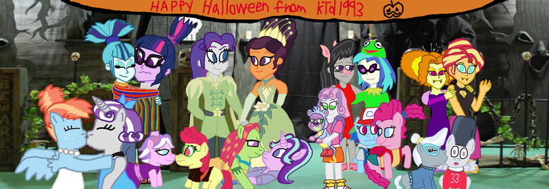 Size: 4032x1392 | Tagged: safe, artist:ktd1993, derpibooru import, adagio dazzle, apple bloom, diamond tiara, octavia melody, pinkie pie, rainbow dash, rarity, rumble, saffron masala, sci-twi, silver spoon, sonata dusk, spike, spike the regular dog, starlight glimmer, sunset shimmer, sweetie belle, tree hugger, twilight sparkle, twilight velvet, vinyl scratch, windy whistles, dog, vampire, equestria girls, ash ketchum, bert, betty rubble, boots, clothes, diamondbloom, dora the explorer, ernie, female, halloween, hey arnold, holiday, infidelity, john smith, kermit the frog, kissing, lesbian, little einsteins, male, miss piggy, misty brightdawn, pinkiedash, pocahontas, pokémon, prince naveen, princess tiana, raffron, rumblespoon, sci-twinata, sesame street, shipping, shoes, spikebelle, starhugger, straight, sunsagio, the flintstones, twinata, velvetwhistles, wilma flintstone