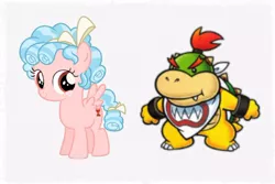 Size: 650x433 | Tagged: safe, derpibooru import, cozy glow, pony, season 8, spoiler:s08, bowser jr, comparison, female, male, paper mario, super mario bros.