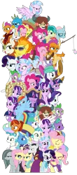 Size: 1719x3899 | Tagged: safe, artist:sonofaskywalker, derpibooru import, applejack, appointed rounds, autumn blaze, chancellor neighsay, firelight, fluttershy, gallus, jack pot, marble pie, ocellus, pinkie pie, princess celestia, rainbow dash, rainy day, rarity, sandbar, silverstream, smolder, spike, spitfire, starlight glimmer, stellar flare, terramar, twilight sparkle, twilight sparkle (alicorn), yona, alicorn, classical hippogriff, dragon, gryphon, hippogriff, pony, a matter of principals, fake it 'til you make it, school daze, school raze, season 8, sounds of silence, surf and/or turf, the end in friend, the hearth's warming club, the parent map, what lies beneath, spoiler:s08, alternate hairstyle, clothes, costume, faic, fishing rod, food, hipstershy, mane six, pizza, schoolmarm rarity, scroll, simple background, student six, sunglasses, transparent background, warriorshy, winged spike