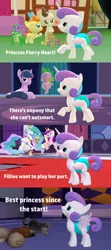 Size: 1920x4320 | Tagged: 3d, alicorn, artist:red4567, bowing, comic, comic:princess punny heart 2, derpibooru import, diaper, discord, dragon, flurry heart is best princess, funny background event, gummy, pound cake, princess cadance, princess celestia, princess flurry heart, pumpkin cake, safe, source filmmaker, spike, stuffed animals, twilight sparkle, twilight sparkle (alicorn), winged spike