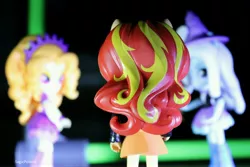 Size: 6000x4000 | Tagged: safe, artist:artofmagicpoland, derpibooru import, adagio dazzle, sunset shimmer, trixie, equestria girls, dagiotrix, doll, equestria girls minis, eqventures of the minis, movie a like, requested art, toy