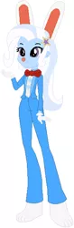 Size: 200x611 | Tagged: safe, artist:selenaede, artist:user15432, derpibooru import, trixie, human, rabbit, equestria girls, animal, barely eqg related, base used, bowtie, bunny ears, bunny tail, clothes, crossover, cuphead, eqg promo pose set, gloves, hasbro, hasbro studios, hocus pocus, hopus pocus, studio mdhr