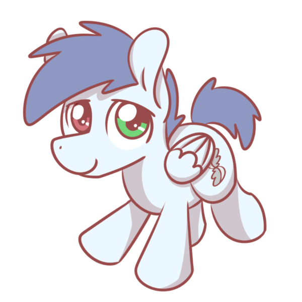 Size: 1280x1280 | Tagged: safe, artist:sugar morning, derpibooru import, oc, oc:slipstream, unofficial characters only, pegasus, pony, chibi, cute, daaaaaaaaaaaw, heterochromia, looking at you, male, ocbetes, running, simple background, solo, stallion, sweet, transparent background