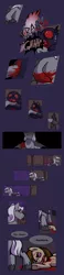 Size: 600x2600 | Tagged: artist:yokokinawa, blood, comic, derpibooru import, grimdark, night, oc, oc:cupcake slash, oc:dracula, spanish, vampire, vampony, violence