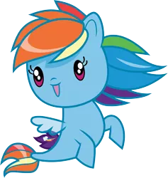 Size: 3000x3169 | Tagged: safe, artist:cloudyglow, derpibooru import, rainbow dash, pony, seapony (g4), chibi, cute, cutie mark crew, dashabetes, female, mare, seaponified, seapony rainbow dash, simple background, solo, species swap, toy, transparent background