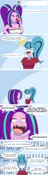 Size: 1000x3599 | Tagged: safe, artist:jase1505, deleted from derpibooru, derpibooru import, aria blaze, sonata dusk, series:dusk oceanos, equestria girls, angry, breasts, busty aria blaze, comic, cute, drinking, eyes closed, fangs, laughing, mocking, not amused face, one eye closed, pointing, proud, sonata dusk is not amused, sonatabetes