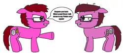 Size: 1165x501 | Tagged: angry, artist:logan jones, clone, derpibooru import, glasses, implied pinkie pie, implied shipping, implied straight, mean clone oc, mean logan berry, oc, oc:logan berry, safe, the mean 6