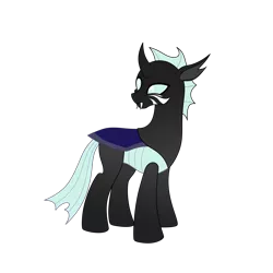Size: 4000x4000 | Tagged: artist:darkstorm mlp, changedling, changeling, derpibooru import, male, oc, oc:maxilla, safe, simple background, solo, transparent background, unofficial characters only, white changeling