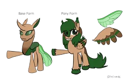 Size: 4124x2642 | Tagged: artist:tkitten16, changedling, changedling oc, changeling, changeling oc, derpibooru import, oc, oc:fluttering forest, ponysona, reference sheet, safe, simple background, solo, transparent background, unofficial characters only