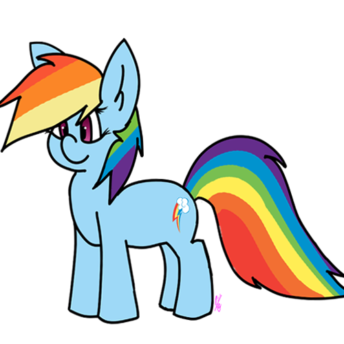 Size: 500x500 | Tagged: safe, alternate version, artist:exxie, derpibooru import, part of a set, rainbow dash, pegasus, pony, 8 angles of pony collaboration, female, mare, simple background, smiling, solo, transparent background, wingless