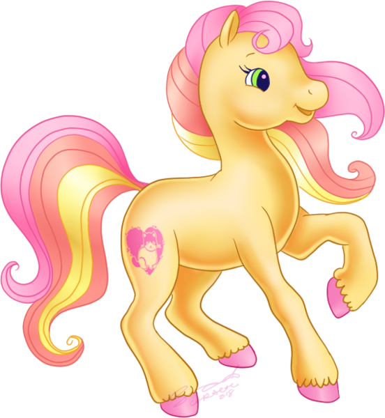 Size: 568x617 | Tagged: safe, artist:conphettey, derpibooru import, oc, oc:ragamuffin, unofficial characters only, earth pony, pony, colored hooves, female, g2, mare, raised hoof, simple background, solo, transparent background