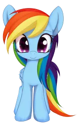 Size: 3176x5094 | Tagged: safe, alternate version, artist:an-m, derpibooru import, part of a set, rainbow dash, pegasus, pony, 8 angles of pony collaboration, cute, female, looking at you, mare, simple background, smiling, solo, transparent background