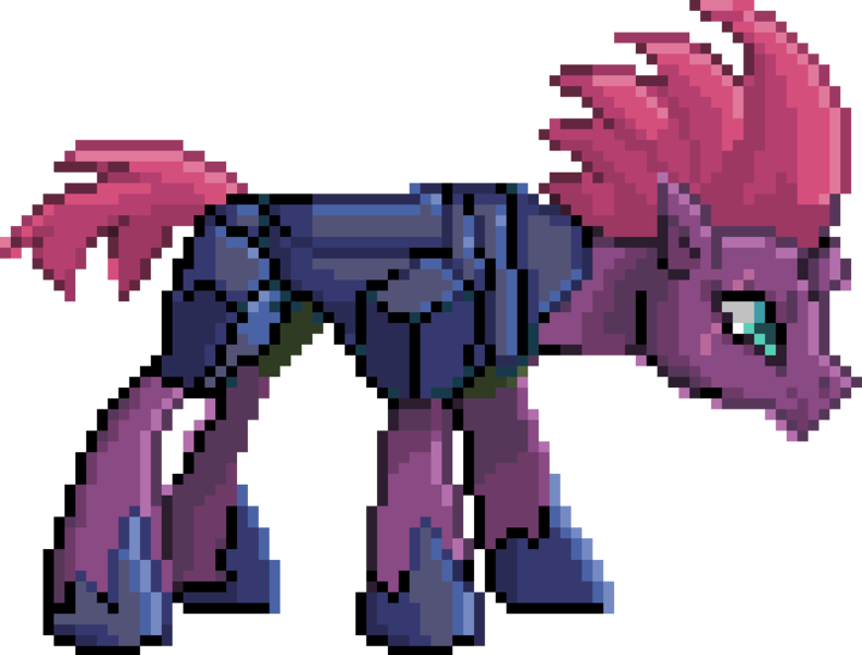 Size: 960x730 | Tagged: safe, artist:conphettey, derpibooru import, tempest shadow, pony, pixel art, simple background, solo, transparent background