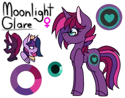 Size: 1400x1100 | Tagged: alicorn, artist:king-justin, derpibooru import, female, lesbian, magical lesbian spawn, offspring, parents:tempestlight, parent:tempest shadow, parent:twilight sparkle, safe, shipping, simple background, tempestlight, tempest shadow, transparent background, twilight sparkle, twilight sparkle (alicorn)