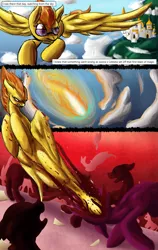 Size: 811x1280 | Tagged: grimdark, artist:masterofintrigue, derpibooru import, spitfire, oc, comic:apocalyponies, blood, comic, death, rebellion