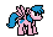 Size: 172x120 | Tagged: artist:mega-poneo, derpibooru import, firefly, g1, g1 to g4, generation leap, megaman, megapony, pixel art, safe, simple background, solo, sprite, transparent background, video game