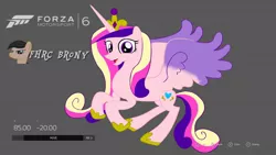 Size: 1440x810 | Tagged: artist:forzaveteranenigma, derpibooru import, digital art, forza motorsport 6, princess cadance, read description, safe, solo