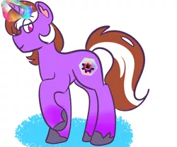 Size: 2900x2400 | Tagged: safe, derpibooru import, oc, oc:lore chaser, gradient hooves, mage, magic, magic aura, male, multicolored hair, rainbow, rainbow magic aura, solo