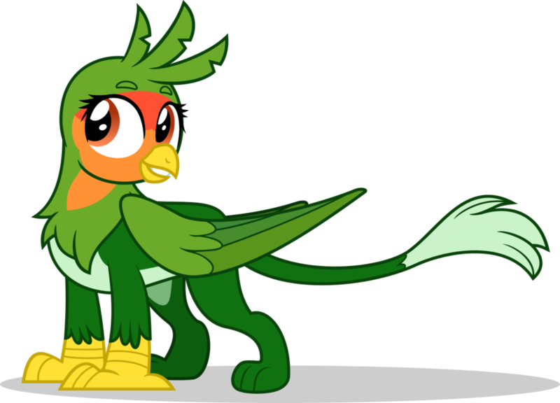 Size: 1024x737 | Tagged: safe, artist:mlp-trailgrazer, derpibooru import, oc, unofficial characters only, gryphon, hybrid, parrot, parrot griffon, claws, female, griffon oc, lovebird, paws, show accurate, simple background, solo, transparent background, vector