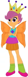 Size: 187x508 | Tagged: safe, artist:selenaede, artist:user15432, derpibooru import, scootaloo, fairy, human, equestria girls, clothes, costume, crown, fairy princess, fairy princess outfit, fairy wings, halloween, halloween costume, hasbro, hasbro studios, holiday, jewelry, regalia, shoes, wings