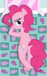 Size: 4500x7200 | Tagged: suggestive, artist:mrkat7214, derpibooru import, pinkie pie, earth pony, pony, absurd resolution, adorasexy, anatomically incorrect, bedroom eyes, blanket, butt, cute, diapinkes, female, incorrect leg anatomy, mare, pillow, plot, sexy, show accurate, solo, stupid sexy pinkie, vector