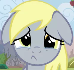 Size: 920x868 | Tagged: artist:afkrobot, bronybait, crying, derpibooru import, derpy hooves, hug request, sad, safe, solo