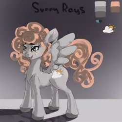 Size: 1280x1280 | Tagged: safe, artist:twilightsquare, derpibooru import, oc, oc:sunny rays, unofficial characters only, pegasus, pony, design, female, solo