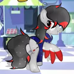 Size: 768x768 | Tagged: safe, artist:edmondneon546, derpibooru import, oc, unofficial characters only, crystal pony, pegasus, pony, base used, clothes, crystallized, male, solo, stallion