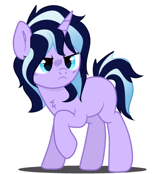 Size: 1907x2096 | Tagged: safe, artist:gr0ttie, derpibooru import, oc, pony, unicorn, female, magical lesbian spawn, mare, offspring, parent:tempest shadow, parent:trixie, parents:tempestrix, simple background, solo, transparent background