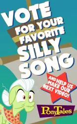 Size: 500x800 | Tagged: derpibooru import, granny smith, safe, series:pony tales, veggietales, vote