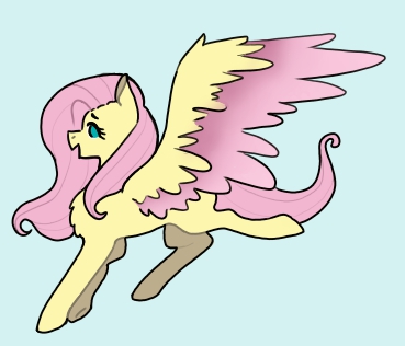 Size: 369x316 | Tagged: safe, artist:misfithippie, derpibooru import, part of a set, fluttershy, pegasus, pony, colored wings, female, green background, mare, no pupils, simple background, solo, wings