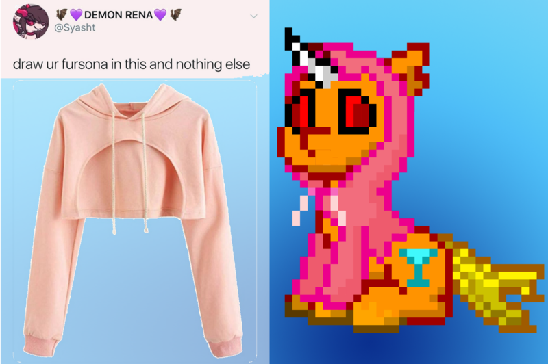 Size: 1728x1149 | Tagged: artist:torpy-ponius, derpibooru import, meme, oc, oc:drunk n ugly, oc:drunknugly, pink sweater, safe, sweater meme