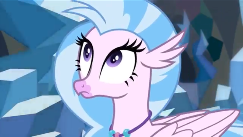 Size: 1136x640 | Tagged: safe, derpibooru import, screencap, silverstream, what lies beneath, looking up