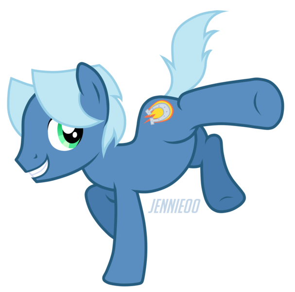 Size: 3035x3000 | Tagged: safe, artist:jennieoo, derpibooru import, oc, unofficial characters only, earth pony, pony, grin, kicking, male, simple background, smiling, solo, stallion, transparent background, vector